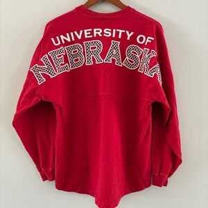 Spirit Jersey S University of Nebraska Oversized Shirt Huskers Gameday Big Ten